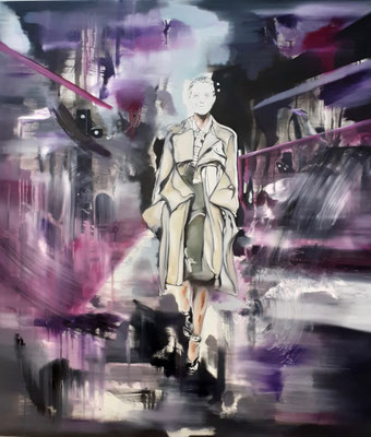 Die Koenigin, Oel auf Leinwand, 160 x 150 cm, 2020  