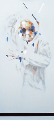 Manfred Maria Rubrecht - 2020 Maler 1, Ölauf Leinwand, 140x65cm