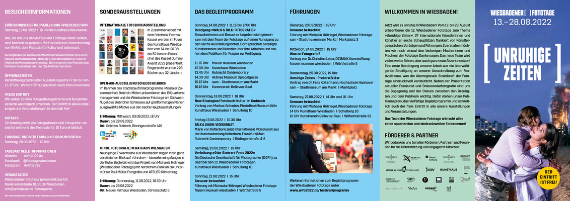 12. Wiesbadener Fototage - Flyer / Programm