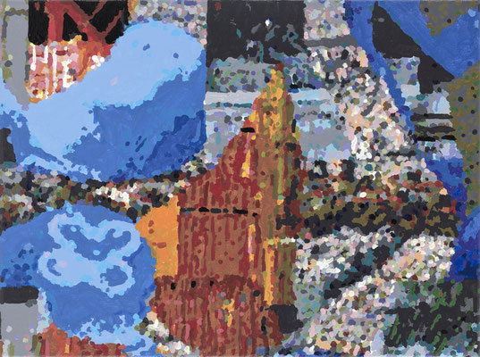 Athens Space Medusa C1_2025_Oil on Canvas_30x40 cm