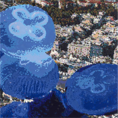 Athens Space Medusa D2_2025, Oil on Canvas, 50x50 cm