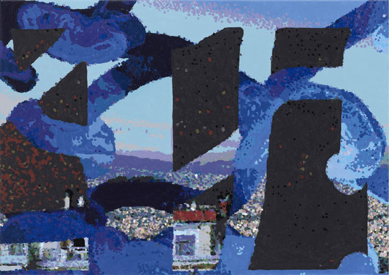 Athens Space Medusa B3_2025_Oil on Canvas_50x70 cm