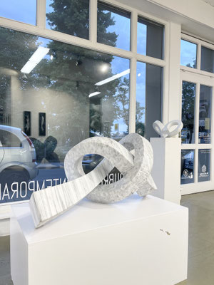 Frank Teufel, Lineaturen auf stein unf Grafik, Galerie Leander Rubrecht Wiesbaden