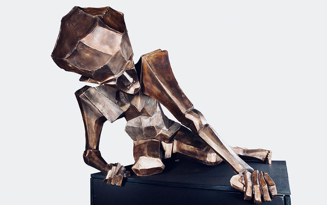 AM ABGRUND, Bronze, 2019, 120 x 110 x 120 cm, Auflage 6 + 1