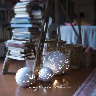 FARFALLE Lampada da tavolo e da terra   - Margherita Vellini  - Lampade in ceramica  - Home Lighting Design