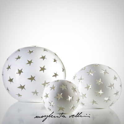 STELLE Maiolica bianco lucido. Margherita Vellini  - Lampade in ceramica  - Home Lighting Design