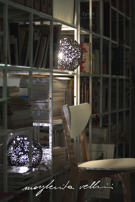 Lampade da appoggio tagli PIANETA finitura in smalto antracite opaco - Margherita Vellini - Lampade in ceramica - Home Lighting Design