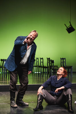Liederabend "Weisen von Liebe und Tod" (mit Renatus Meszar, Bad. Staatstheater Karlsruhe, Februar 2019, @Arno Kohlem)