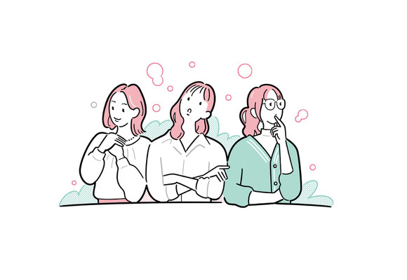日経WOMAN 2022 4月号 特集イラスト | 日経BP