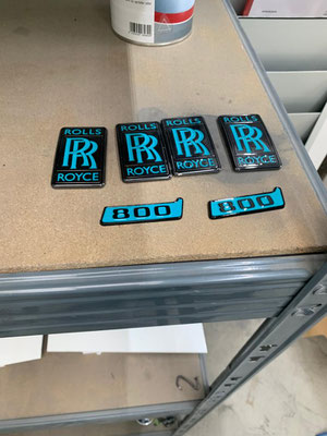 Typenschilder individuelle Embleme Rolls Royce 