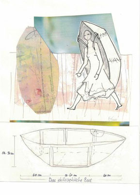 paperboat, artproject, artwork, papiermâché,collage
