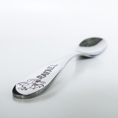 Babybesteck Löffel mit Lasergravur Name