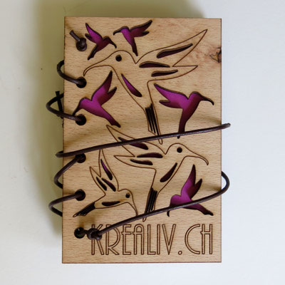Unique Kalender mit Holzcover Lasercut
