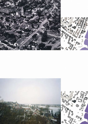 S 14 | Stadtaufsicht 1925 (oben) und 2003 (unten)