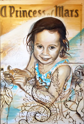 A Princess of Mars, 2005, Öl auf Holz, 117 x 80 cm