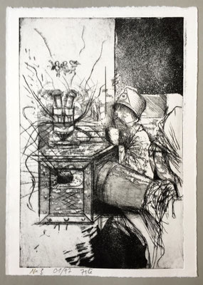 ALH 84001, 1997, Radierung