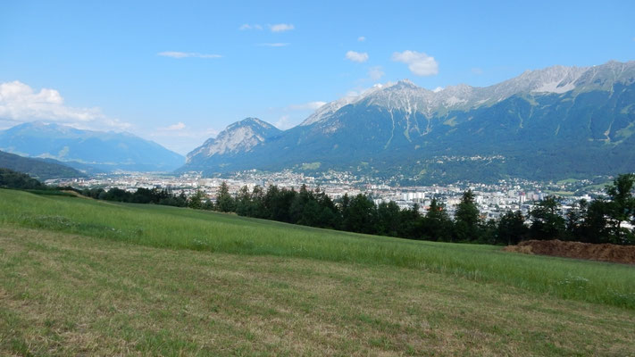 Blick zurück auf Innsbruck