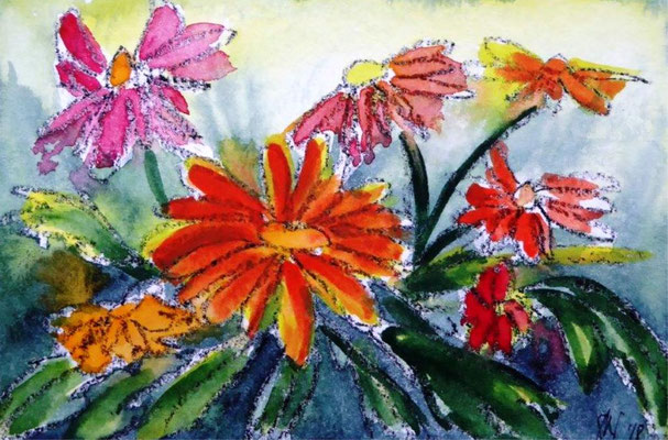 Partykindom Dankeskarten Goldfolie Aquarell Grusskarten Fur