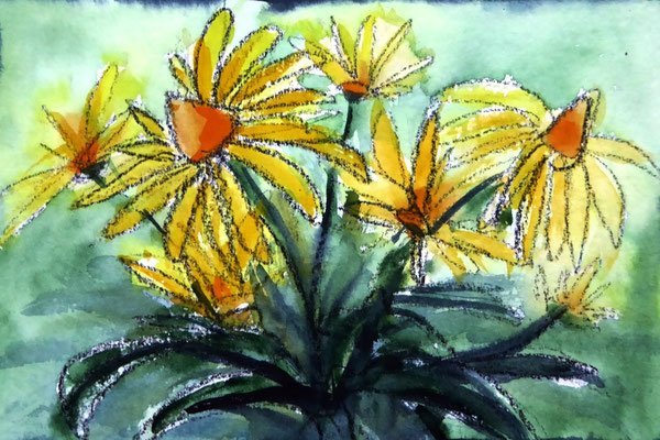 Grusskarte Zu Ostern Mit Aquarell Fotos Und Osterspruch Carinokarten