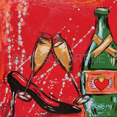 Auf dich, 2025, 30 x 30 cm