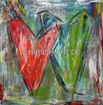 Große Liebe, 2022, 140 x 140 cm