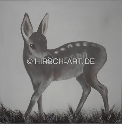 Bambi grau, 2015, 60 x 60 cm