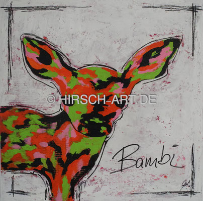 Bambi in Pink, 2016, 80 x 80 cm (verkauft)
