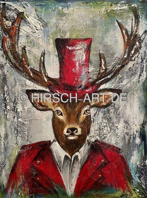 Gentleman red, 2023, 80 x 60 cm (verkauft)