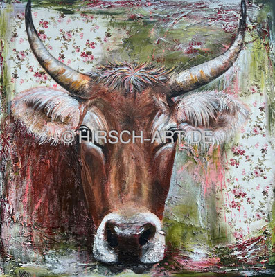 Kuh Berta, 2024, 100 x 100 cm (verkauft)