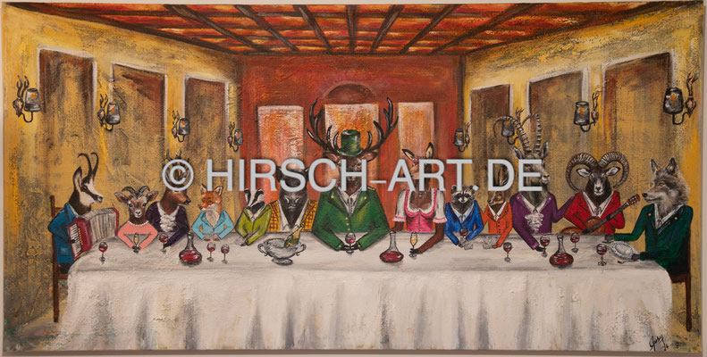 Das Abendmahl, 2024, 90 x 180 cm (limitiert als Druck erhältlich)