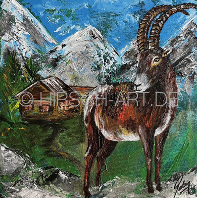 Siggi Steinbock, 2025, 30 x 30 cm (verkauft)