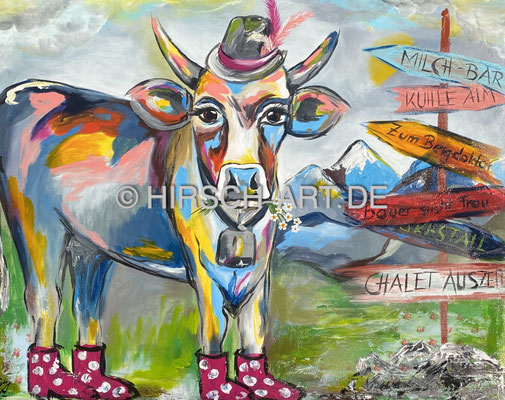 Kuhle Socke, 2022, 80 x 100 cm (verkauft)