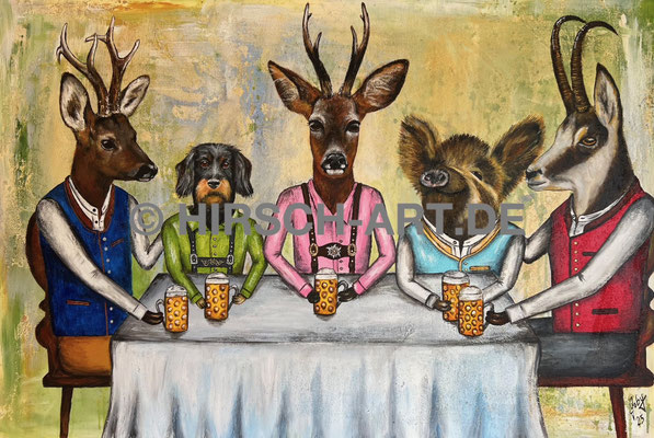 Stammtisch, 2025, 80 x 120 cm