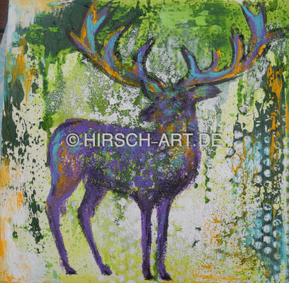 Hirsch klein, 2013, 30 x 30 cm