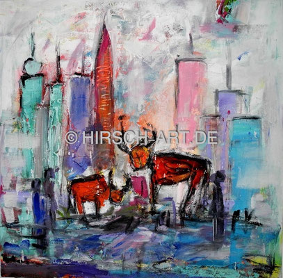 ausgebüchst n. Peter Feichter, 2012, 100 x 100 cm