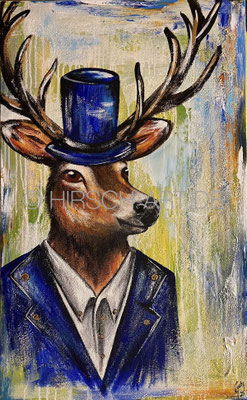 Gentleman blue, 2025, 105 x 65