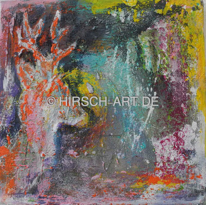 Trilogie Hirsch c, 2014, 30 x 30 cm