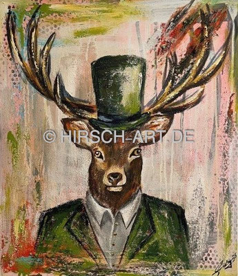 Gentleman green, 2023, 70 x 60 cm (verkauft)