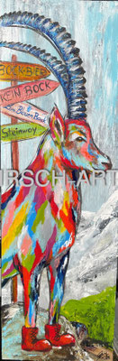 Zum Blauen Bock, 2022, 150 x 50 cm (verkauft)