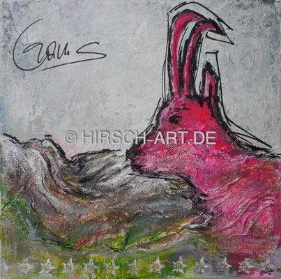 Gipfelstürmer, 2014, 80 x 80 cm (verkauft)