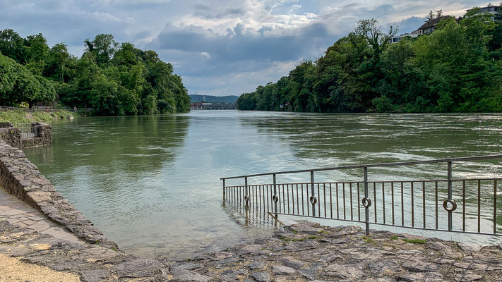Der Rhein bei der Badstube in Laufenburg. (Foto PC)