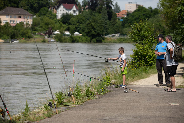 Jungfischer-Schnuppernachmittag der Fischerzunft Laufenburg, 26. Juni 2021. (Foto CC)