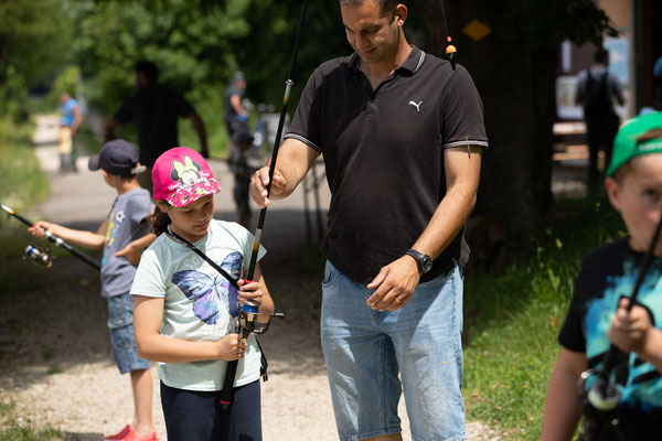 Jungfischer-Schnuppernachmittag der Fischerzunft Laufenburg, 26. Juni 2021. (Foto CC)