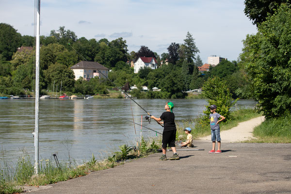 Jungfischer-Schnuppernachmittag der Fischerzunft Laufenburg, 26. Juni 2021. (Foto CC)