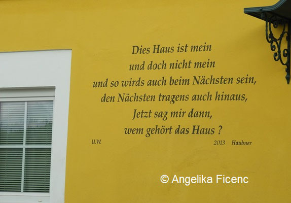 Hausspruch  © Mag. Angelika Ficenc
