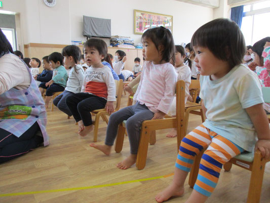 ２歳児は、さすがはお兄さんお姉さん♪