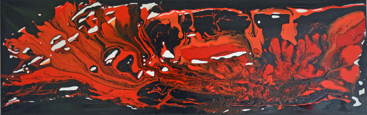 "inferno" 6o/12o cm mixed media auf leinwand