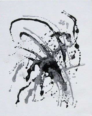 "spacespider" 8o/1oo cm mixed media auf leinwand