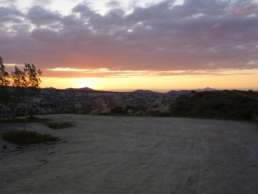 Coucher de soleil sur la Cappadoce