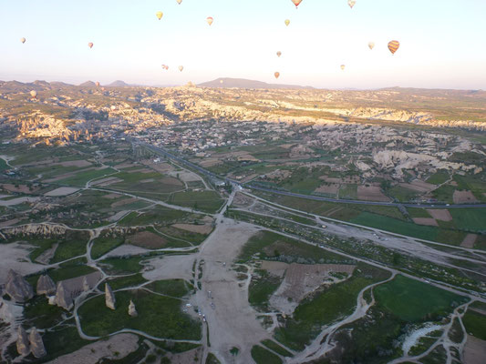 Vue de mongolfiere